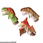 Aurora 10 Velociraptor T-Rex Pteranodon Dinosaur Hand Puppet Bundle  B079WP22B1